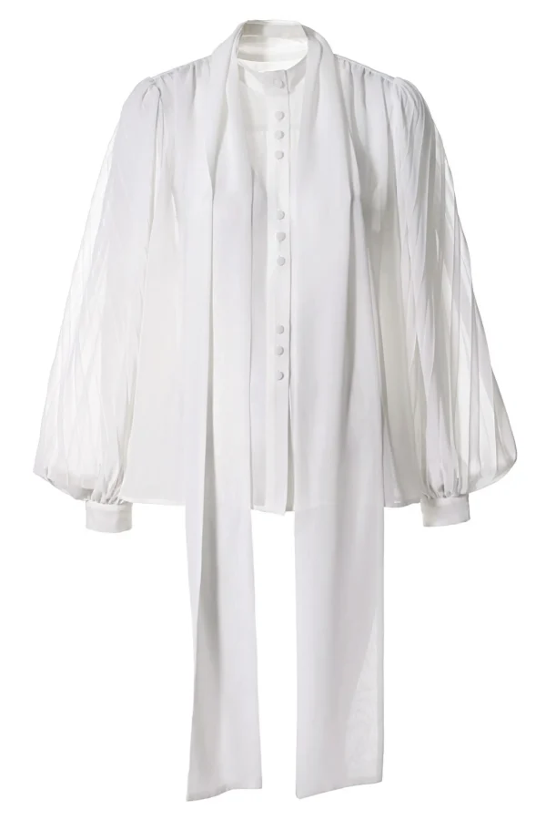 Bluzka Linda Muslin White>AGGI Shop