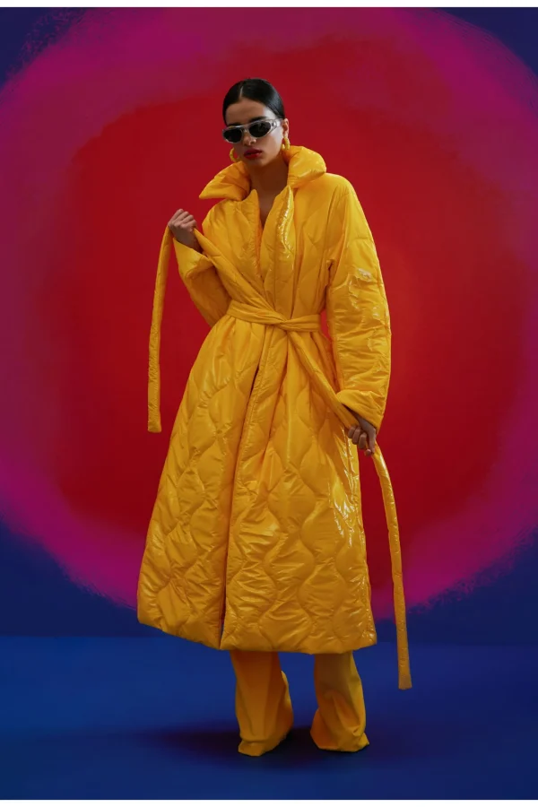 Plaszcz Harlow Super Yellow>AGGI Store