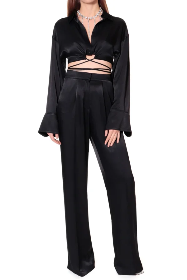 Spodnie Jessie Glossy Black>AGGI Outlet