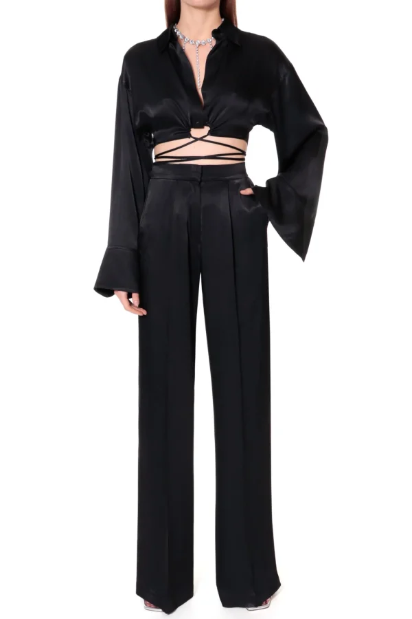 Spodnie Jessie Glossy Black>AGGI Outlet