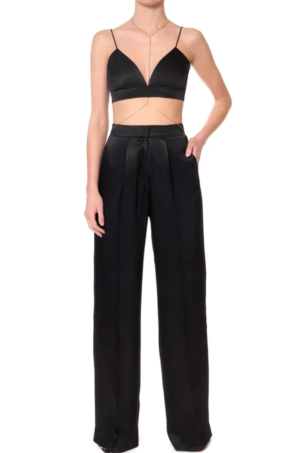 Spodnie Jessie Glossy Black>AGGI Outlet