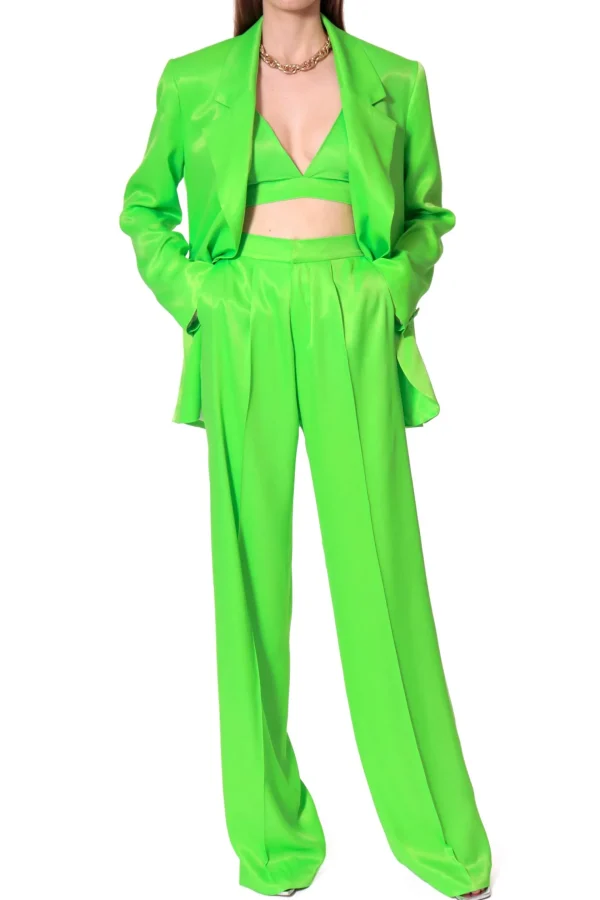 Spodnie Jessie Satin Green Flash>AGGI Clearance