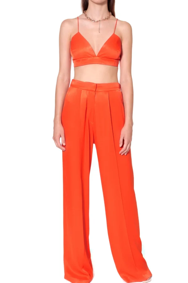 Spodnie Jessie Satin Nasturtium>AGGI Online
