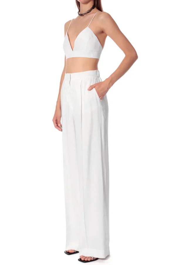 Stanik Asha Satin Bright White>AGGI Fashion