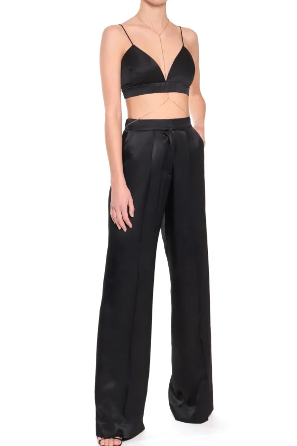 Stanik Asha Satin Glossy Black>AGGI Shop