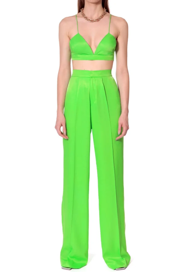 Stanik Asha Satin Green Flash>AGGI Store
