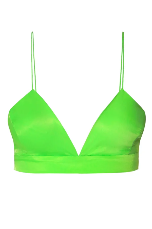 Stanik Asha Satin Green Flash>AGGI Store