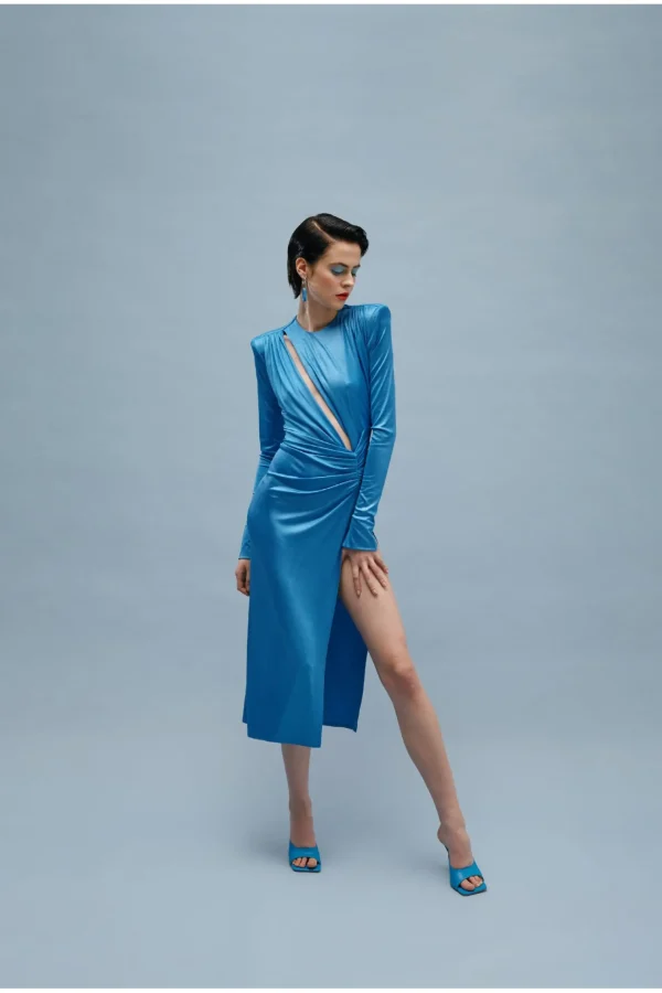 Suknia Adriana Blue Aster>AGGI Fashion
