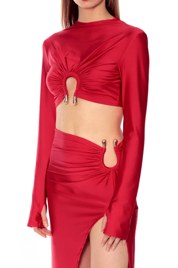 Top Ida Shy Cherry>AGGI Best Sale