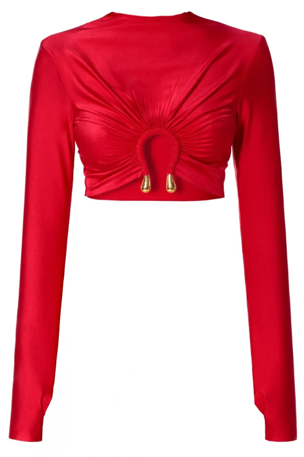 Top Ida Shy Cherry>AGGI Best Sale